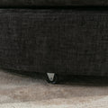 Orisfur. 360 Swivel Accent Barrel Chair With Storage Ottoman & 4 Pillows, Modern Chenille Leisure Chair Round Accent For Living Room, Gray Gray Foam Chenille