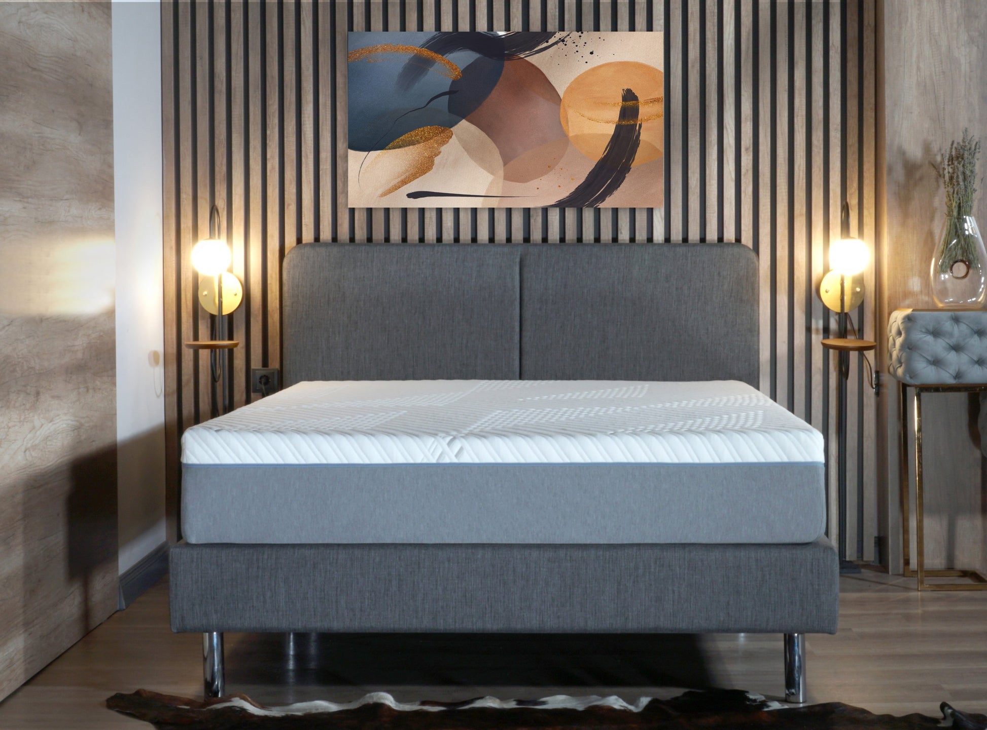 Full Size Cypress 10'' Medium Cooling Gel Memory Edge Support Pocket Spring Removable Cover Hybrid Mattress White Gray Foam Spring Full