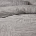 7 Piece Printed Seersucker Comforter Set Grey King King Grey Polyester
