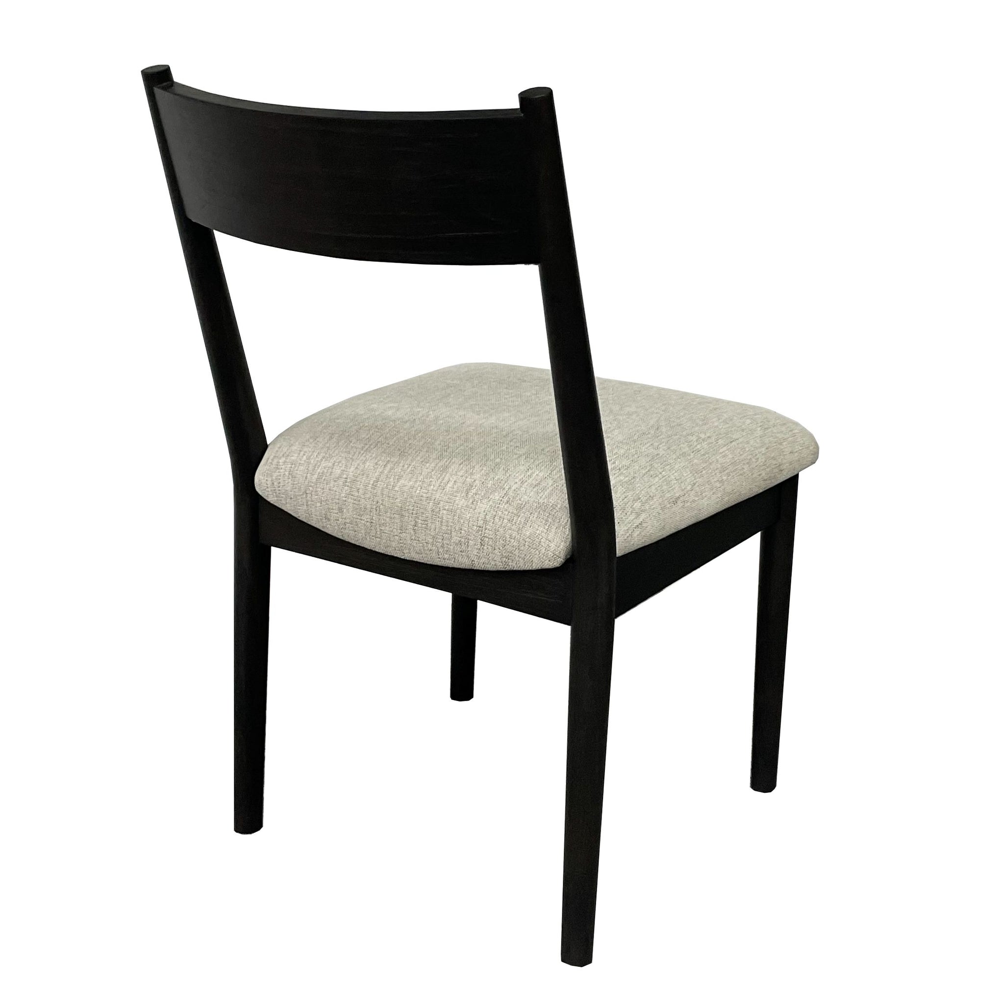 Peppercorn Cresent Chair Set Of 2 Black Solid Wood Mdf