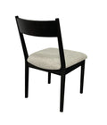 Peppercorn Cresent Chair Set Of 2 Black Solid Wood Mdf