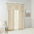 Lightweight Faux Silk Valance With Beads Champagne 50X26