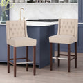 Barstool Beige Fabric