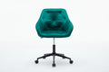 Elegent Velvet Office Chair With Wheels, Makeup Vanity Chair Height Adjustable For Teens Women Girls, Comfy Swivel Modern Leisure Armchair For Home Office, Bedroom, Study And Vanity. Green Green Primary Living Space Luxury,Modern Foam Iron