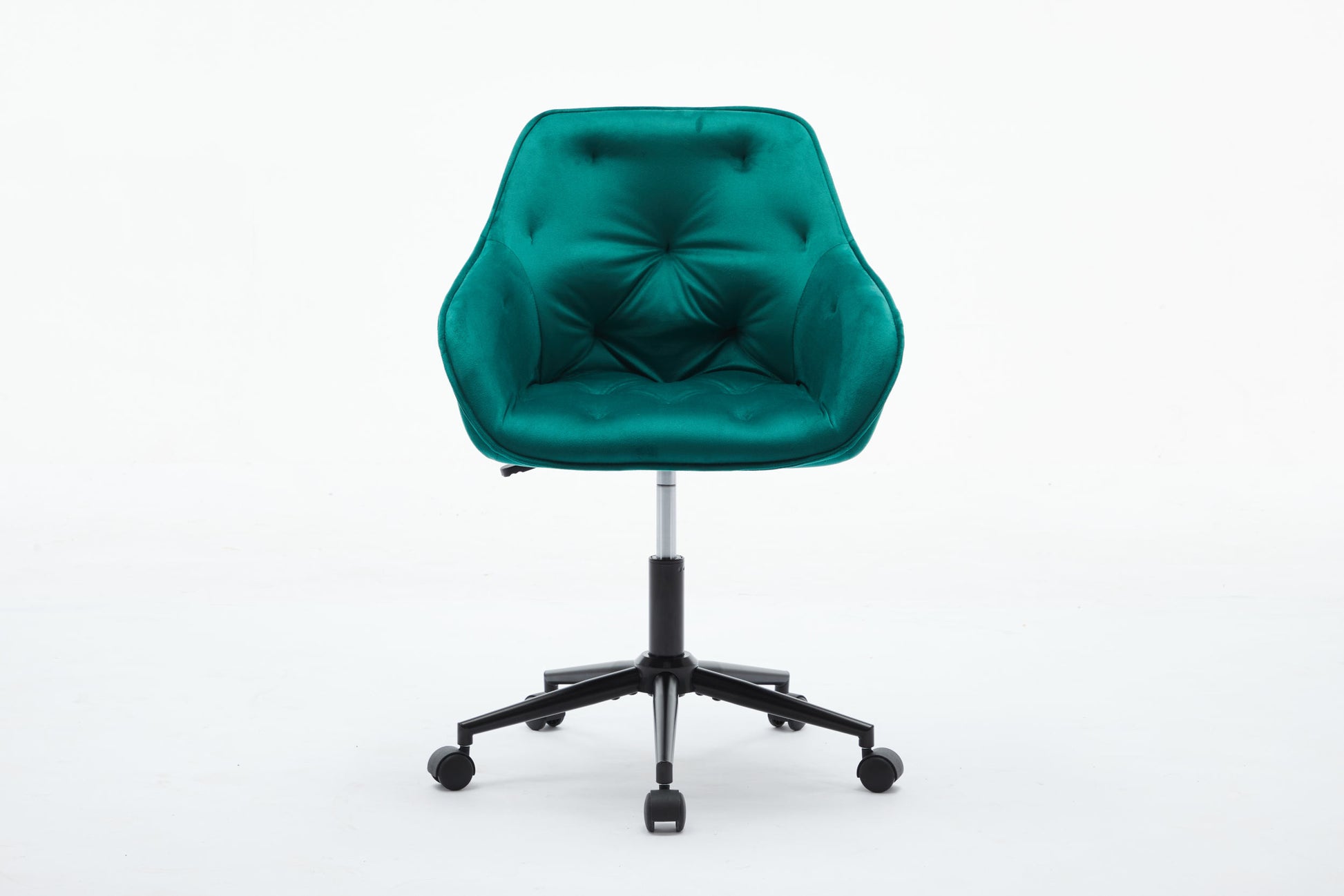 Elegent Velvet Office Chair With Wheels, Makeup Vanity Chair Height Adjustable For Teens Women Girls, Comfy Swivel Modern Leisure Armchair For Home Office, Bedroom, Study And Vanity. Green Green Primary Living Space Luxury,Modern Foam Iron