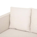 Mirod Comfy 3 Seat Sofa With Tufted Back And Arm, Modern For Living Room Beige Fabric 3 Seat