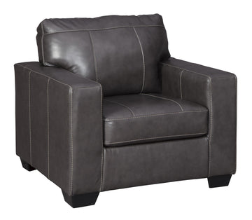 Traditional Old School Leather Box Shaped Chair And A Half With Stitch Details, Black Black Wood