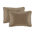 Reversible Bedspread Set Mocha Queen Mocha Cotton