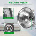 Hiwkltclamplightmx2 2 Pack Clamp Lamp Light With 8.5 Inch Aluminum Reflector Up To 150 Watt E26 Socket No Bulb Included 6 Feet 18 2 Spt 2 Cord, Silver Silver Aluminium