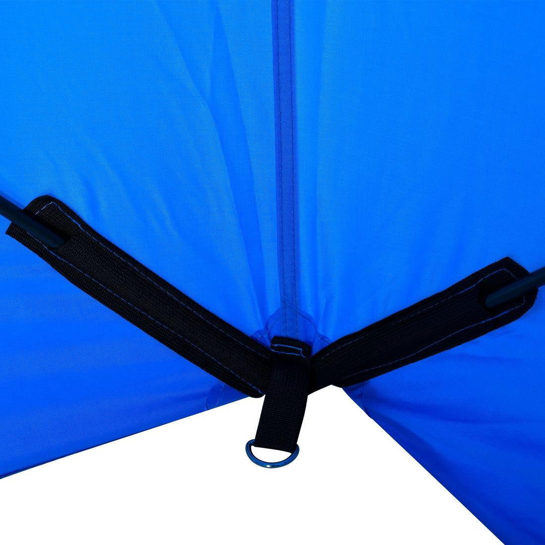 Outsunny 2 Person Ice Fishing Shelter, Pop Up Portable Ice Fishing Tent With Carry Bag, Windows And Anchors For Low Temp 22 , Blue Blue Polyester
