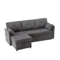 United Modular Sectional Sofa L Shaped Modular Couch With Reversible Chaise Modular Sofa Sectional Couch With Storage Seats Dark Grey Velvet 4 Seat