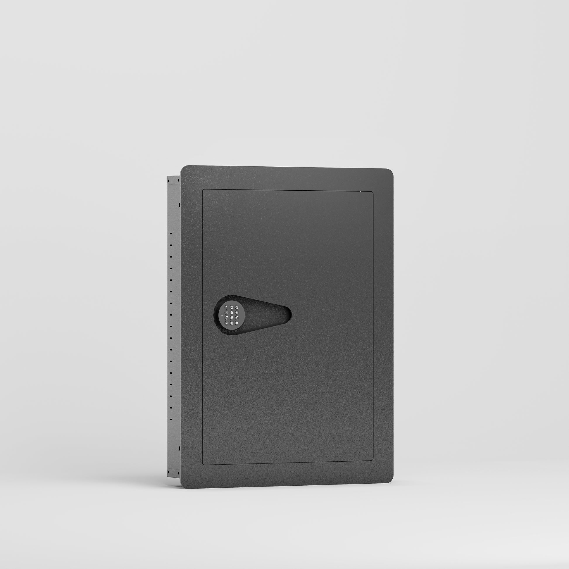 Wall Safes Between The Studs, Hidden Safe With Digital Keypad, Removable Shelves, In Wall Safe For Firearms, Gun, Valuables Black Black Steel