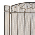 Fire Screen Black Gold Iron