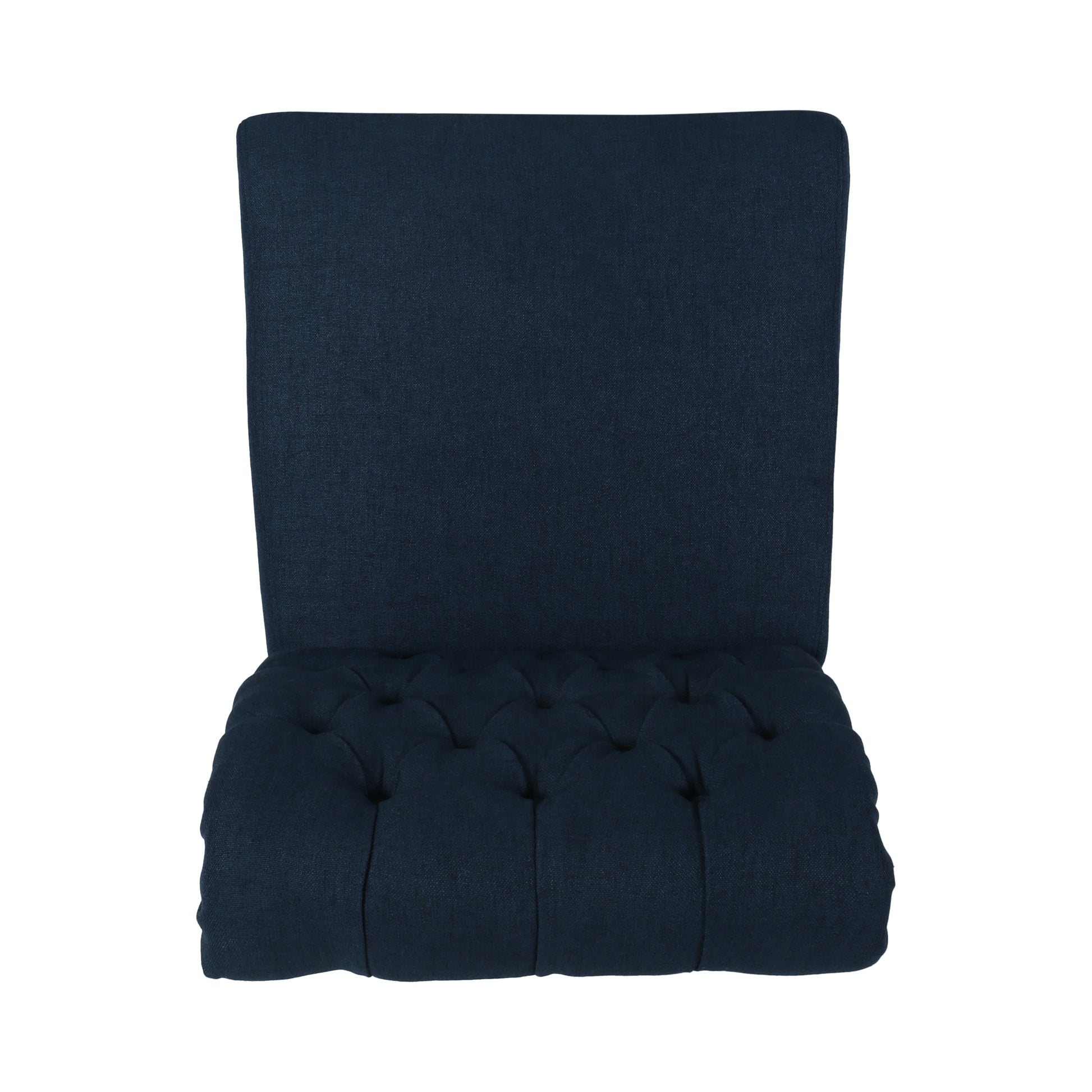 Broxton Tuft Dining Rolltop Kd Mp2 Set Of 2 Navy Blue Fabric