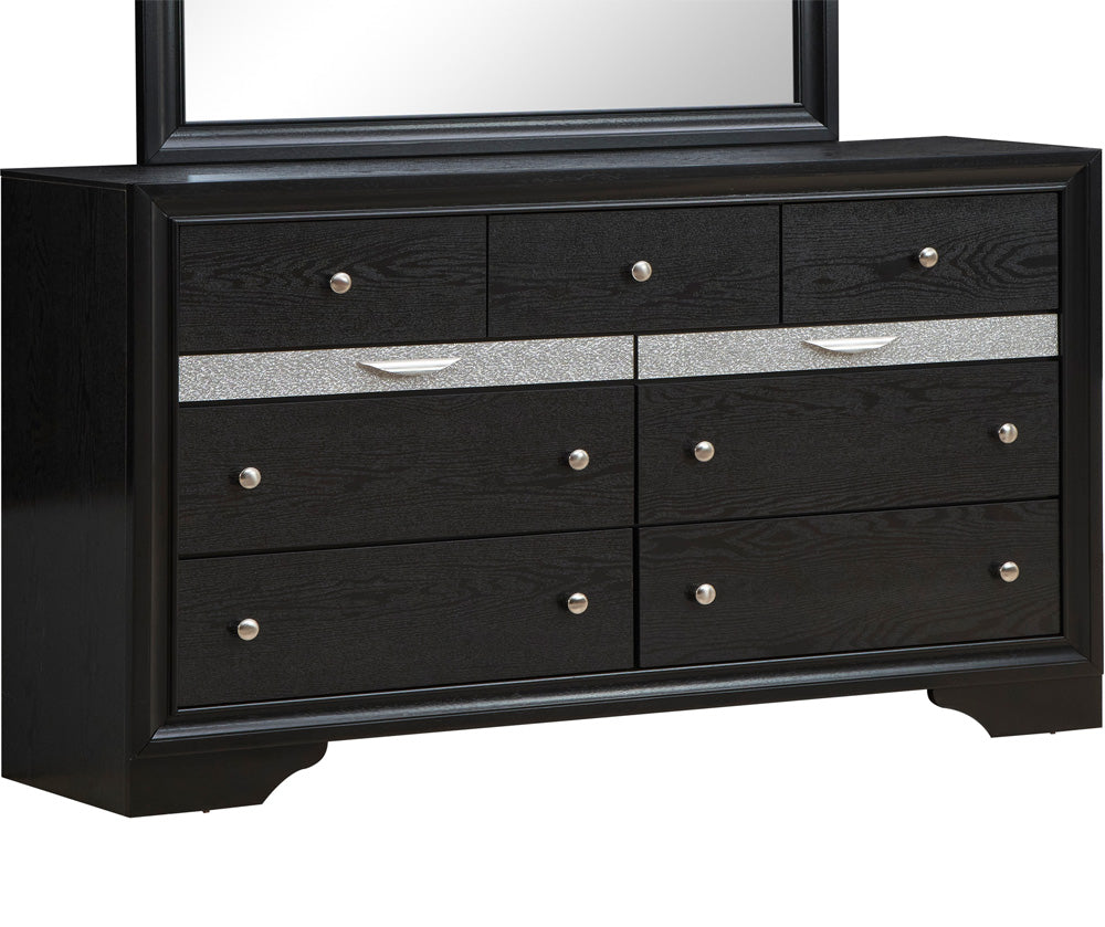 Madrid G02350 D Dresser Black Wood