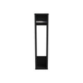 Supai Toilet Paper Holder In Melamine, Black Black Particle Board Melamine