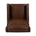 Club Chair Dark Brown Pu