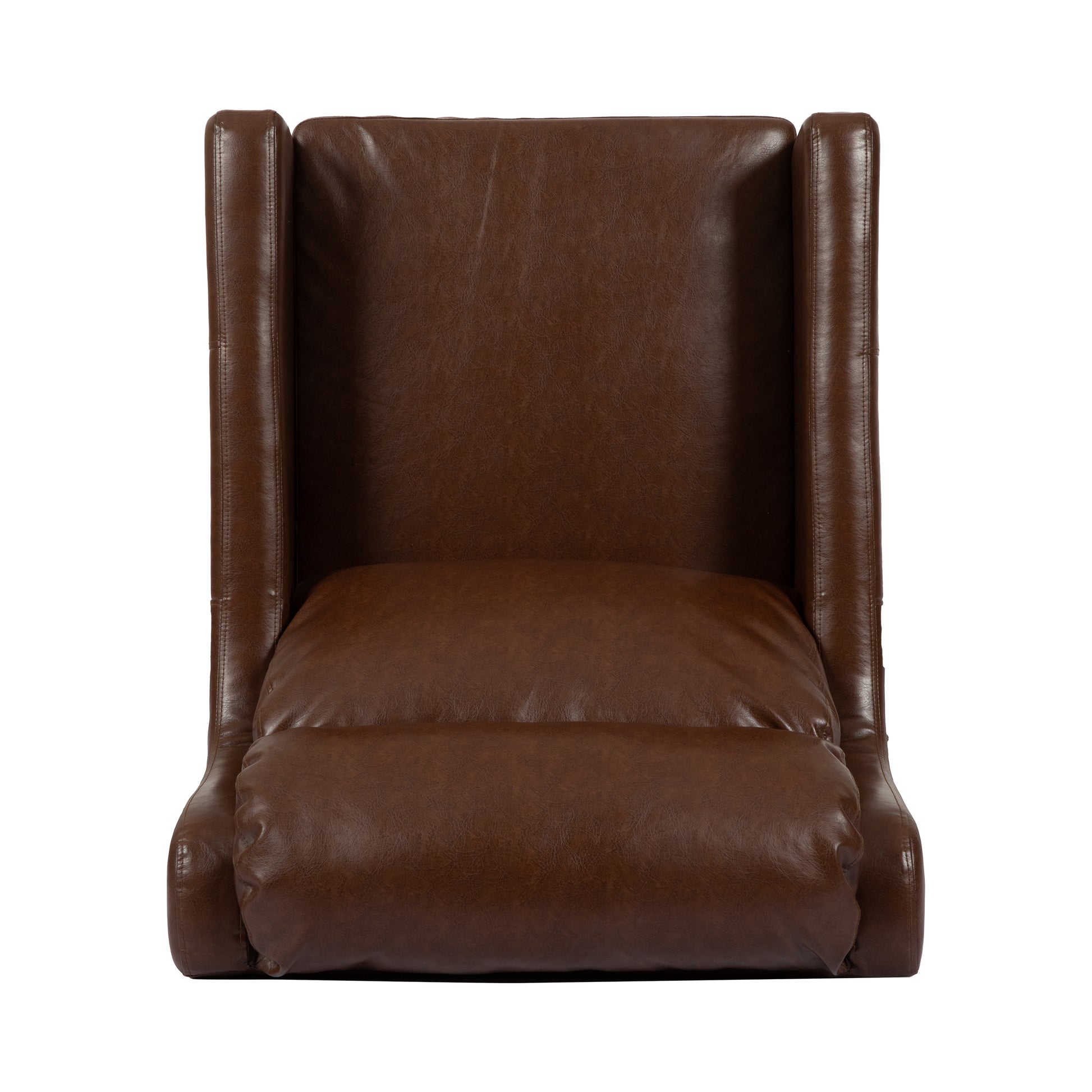 Club Chair Dark Brown Pu