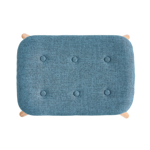 Contour Chair Set Blue Fabric