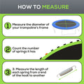 Soozier Trampoline Replacement Mat, Fits 14' Trampoline With 80 V Hooks & 5.5