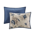 Brushed Microfiber Quilt Set With Throw Pillows Blue Full Queen Full Blue Polyester