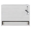 Full Size Murphy Bed With Large Drawers,White Full White Plywood