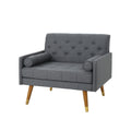 Club Chair Dark Grey Fabric