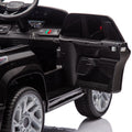 12V Kids Ride On Car W Parents Control,Licensed Chevrolet Silverado,Four Wheel Suspension,Led Lights,Bluetooth,Music,Usb,Mp3,Power Display,Speeds 1.86 3.11Mph For Kids Aged 2 5. Black 50 99 Lbs