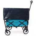 Minimeetall Multi Use Bag,Collapsible Foldable Wagon Cart Beach Wagon Heavy Duty Utility Cart Utility Wagon Grocery Cart For For Camping 3Pcs Plastic Liner Bag Covercyan Cyan Steel