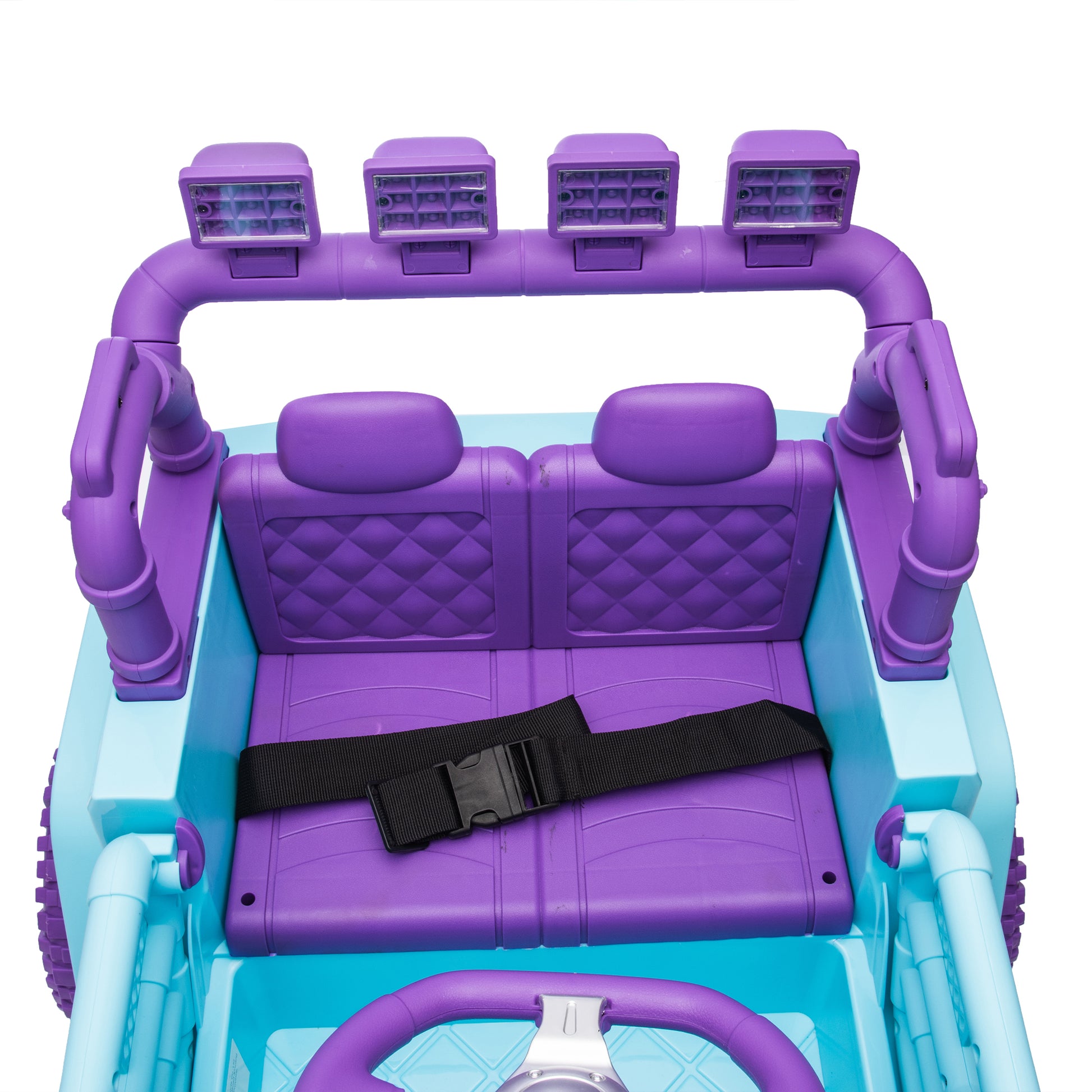 24V Kids Ride On Car W Parents Remote Control,400W Motor,Four Wheel Suspension,Adjustable Speed,Usb,Mp3,Music,Bluetooth,Large Display Screen,Power Display,Portable Handle,Safety Belt For Kids Aged 3 . Purple 50 99 Lbs Polypropylene