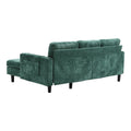 United Sectional Sofa Reversible Sectional Sleeper Sectional Sofa With Storage Chaise Green Chenille