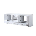White Double Bath Vanity 80 In. W X 22 In. D White Plywood Wood