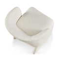 Modern Accent Chair White Single Sofa Chair,Upholstered Side Chair Teddy Comfy Chair For Dining Room Bedroom Living Room Reception Off White 1Pc Off White Primary Living Space Modern Teddy