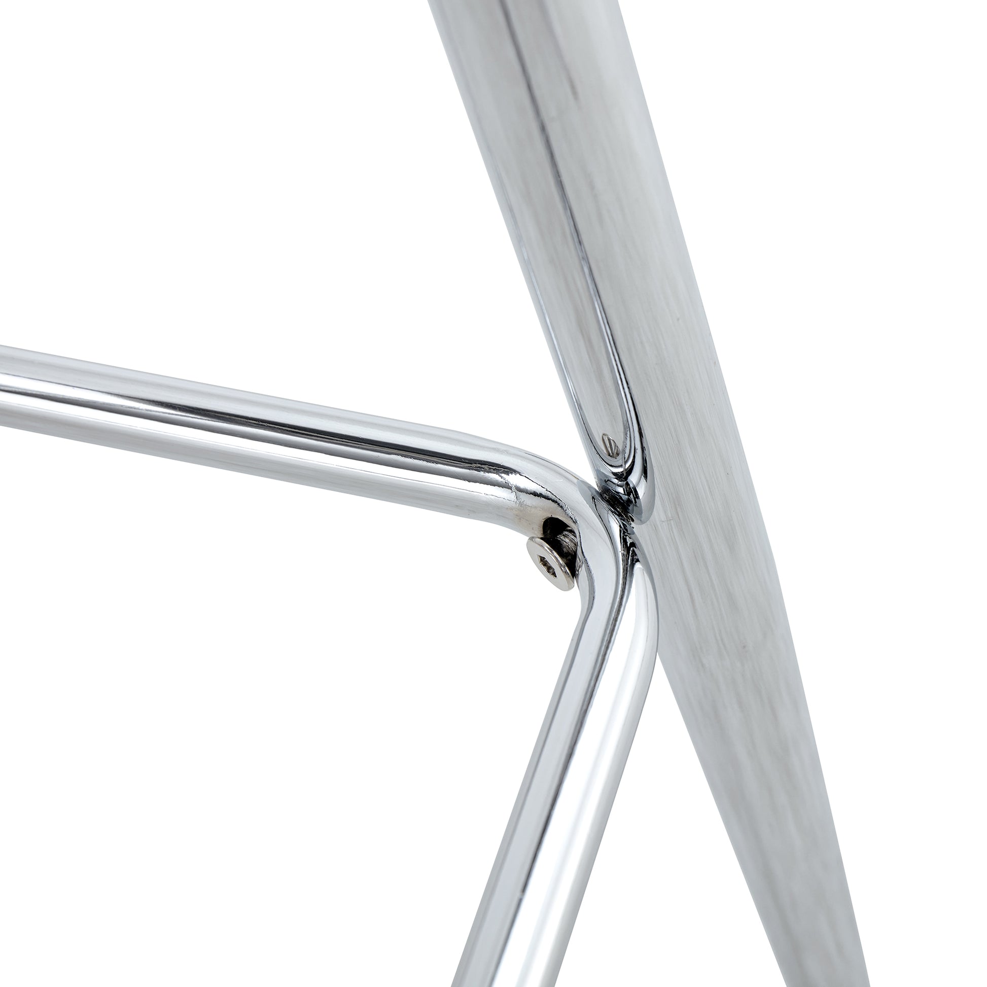 Modern And Comfortable Upholstered Bar Chairs, Metal Legs, Small Size Bar Chairs, Suitable For Part Of The Crowd, Stylish Design For Dining Room, Kitchen, Terrace And Living Room Chairs. White