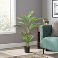 120Cm Artificial Palm Tree Green Iron Plastic