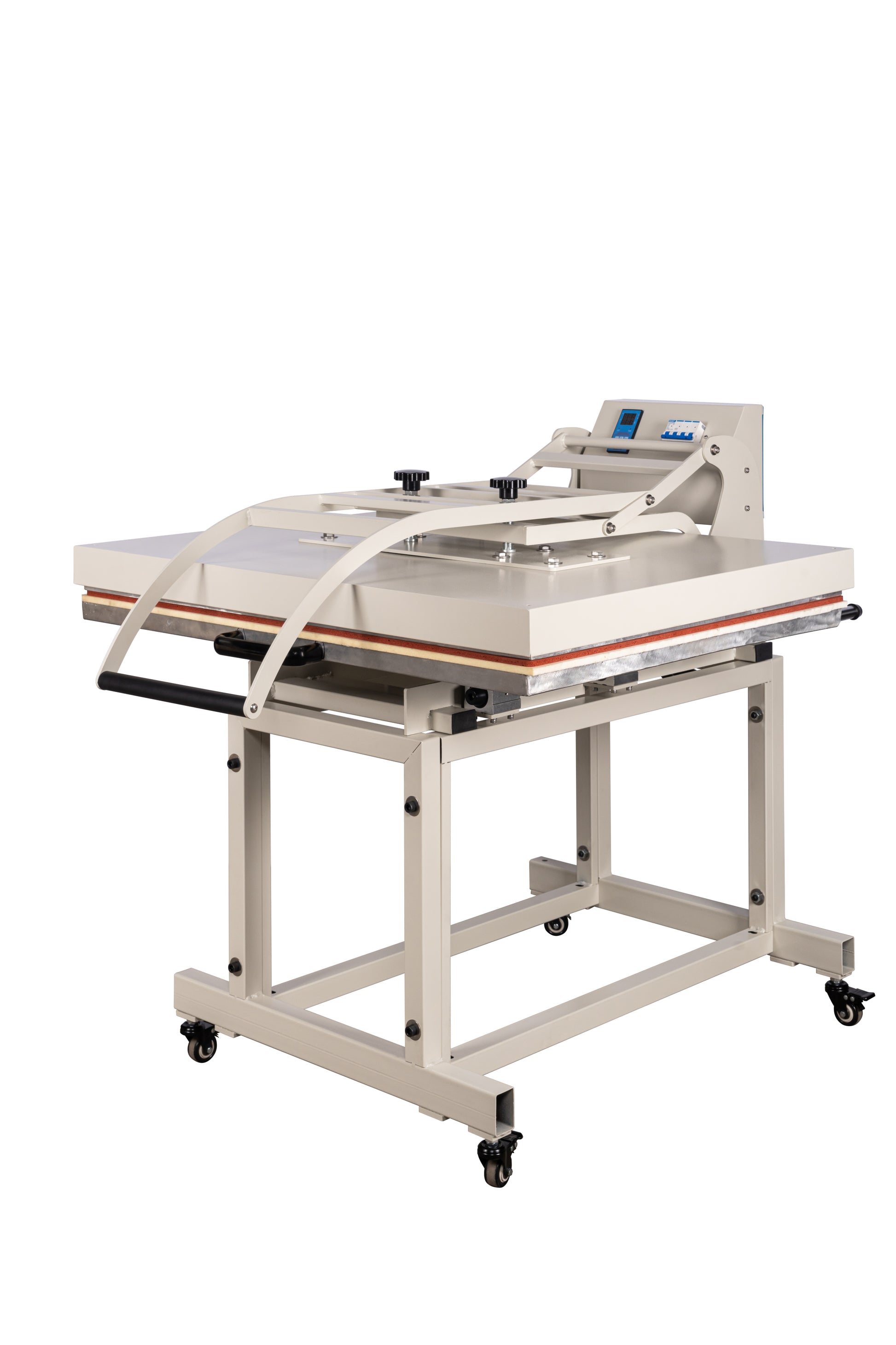 32X40 Large Format Manual Heat Press Machine With Stand 220V,8000W No Plug White Aluminium