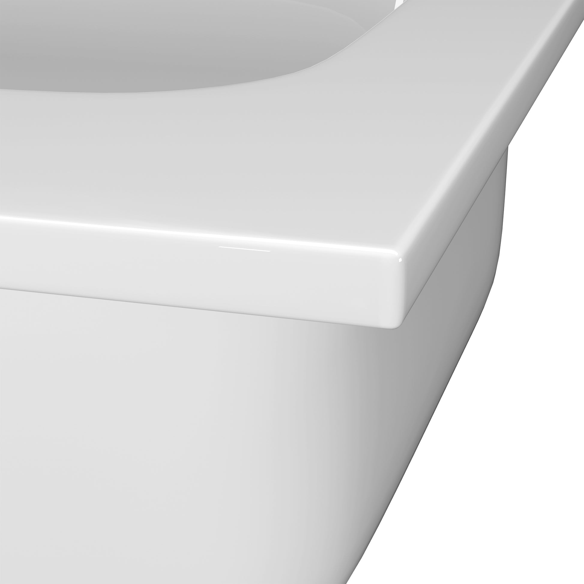 72 Inch Vanity Top Bathroom Sink Fit To 60" Cabinets In Glossy White Double Basin White Bathroom Luxury,Modern Solid Surface Solid Surface