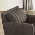Ennis Leather Chair Chocolate Down Filling Genuine Leather
