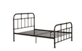 Sandy Grey Full Panel Bed With Slat Box Spring Not Required Full Grey Metal Bedroom Slat Beds Metal