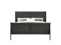 Dark Grey Queen Bed Box Spring Required Queen Dark Grey Wood Gray Casual Sleigh Wood