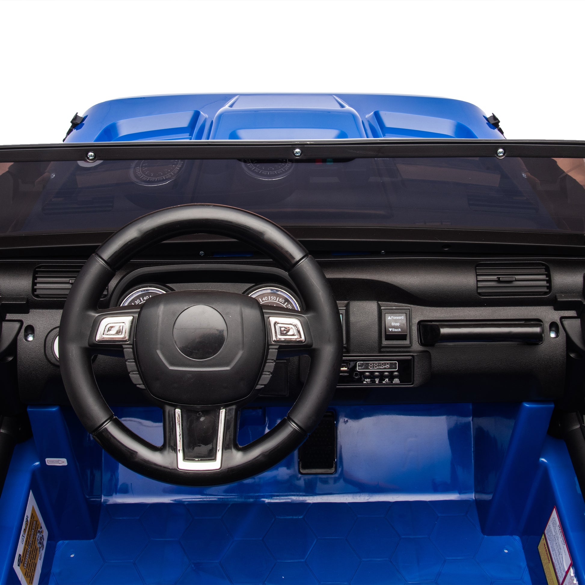 24V Two Seater Kids Ride On Truck Car W Parents Control,200W*2,Seat Width 20.28In,Four Wheel Suspension,Led Lights,Music,Mp3,Bluetooth,Two Independent Seat Belts,Suitable For Off Road For Kids Aged