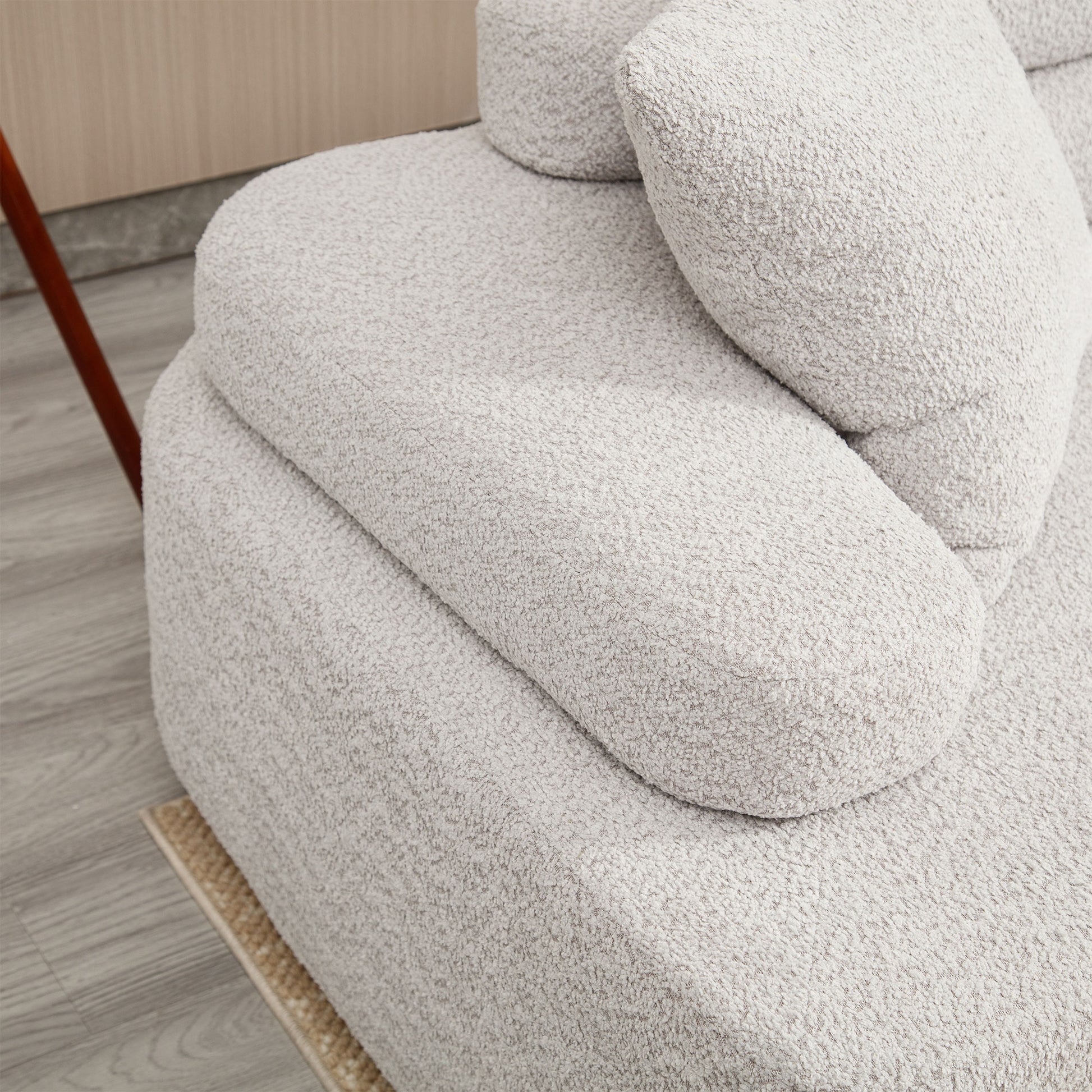 Unique Modeling Design,Upholstered Indoor Furniture,Foam Filled Sleeper Sofa Bed For Living Room,Bedroom,3 Colors Light Gray Primary Living Space Modern Foam Polyester 4 Seat