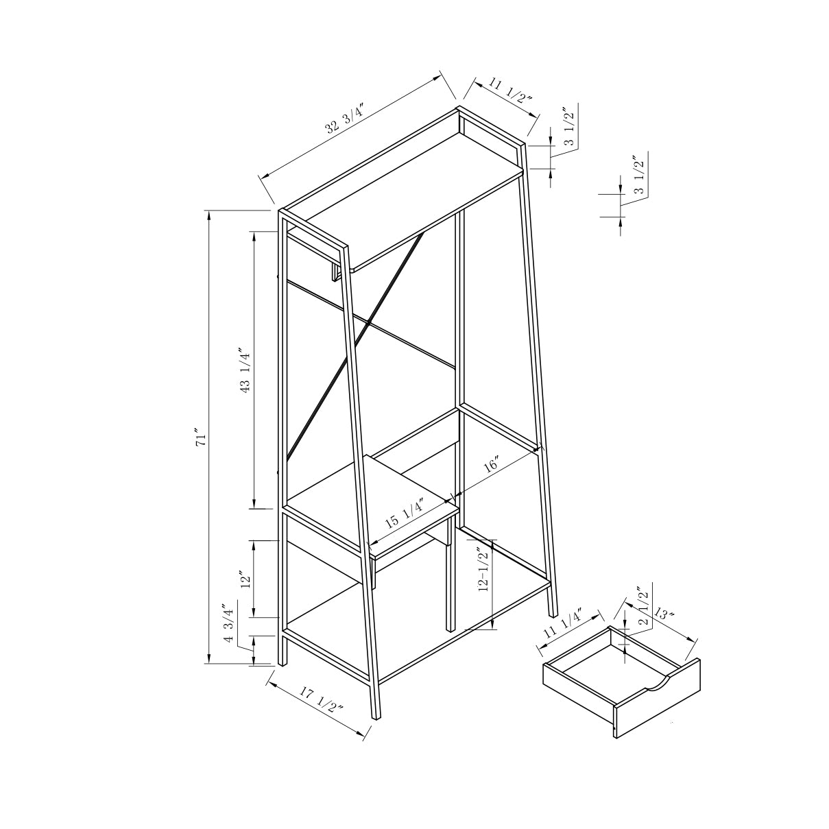 White Clothes Rack With Metal Frame And Open Shelves In White And Gold White Gold Mdf