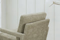 Mid Century Armchairaccent Chair With Chenille Armrest & Soft Cushion For Living Room, Bedroom, Home Office, Study, Light Grey Gray Foam Wood Fabric