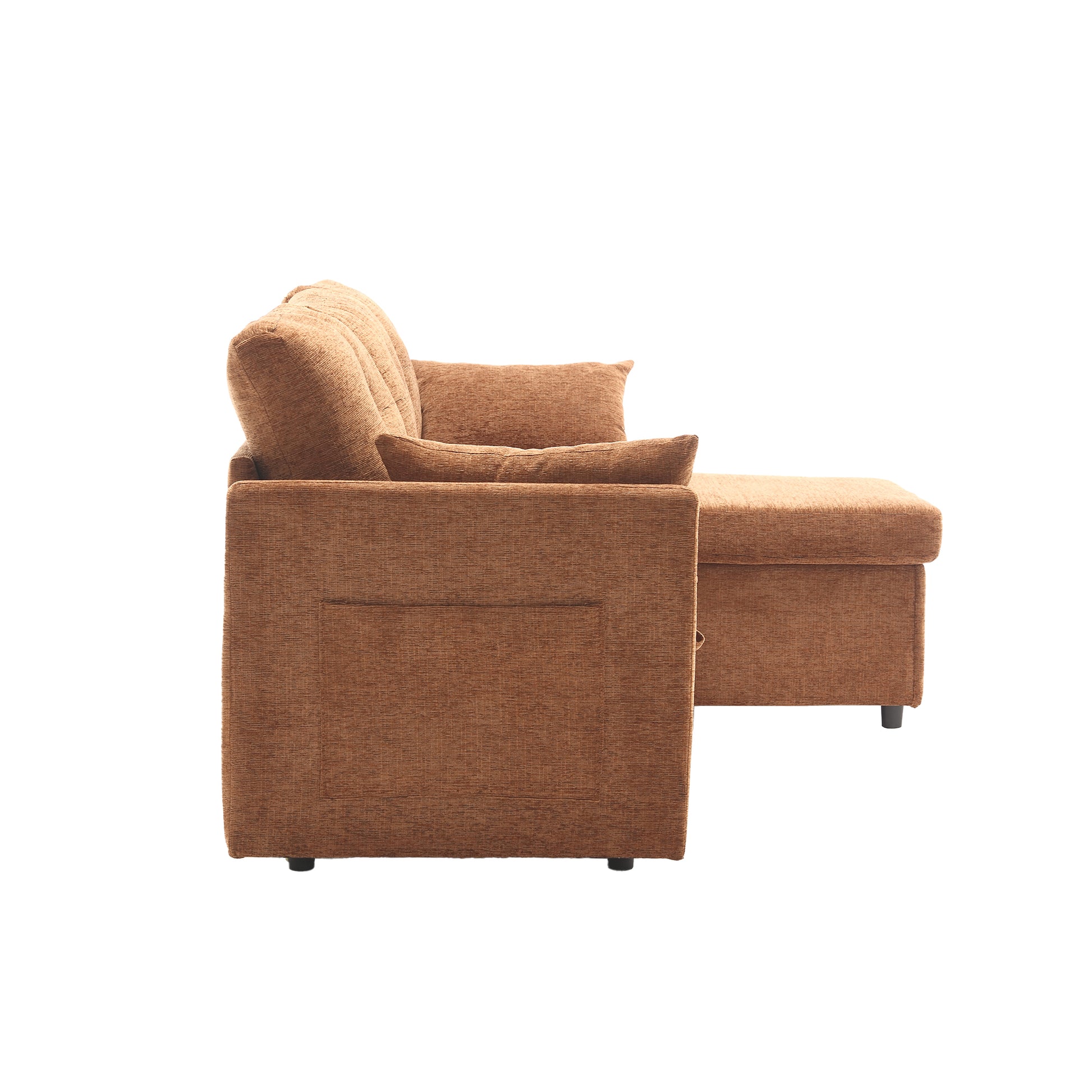 United Modular Sectional Sofa L Shaped Modular Couch With Reversible Chaise Modular Sofa Sectional Couch With Storage Seats Brown Chenille 3 Seat