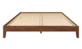 Nix King Platform Bed Brown King Brown Wood