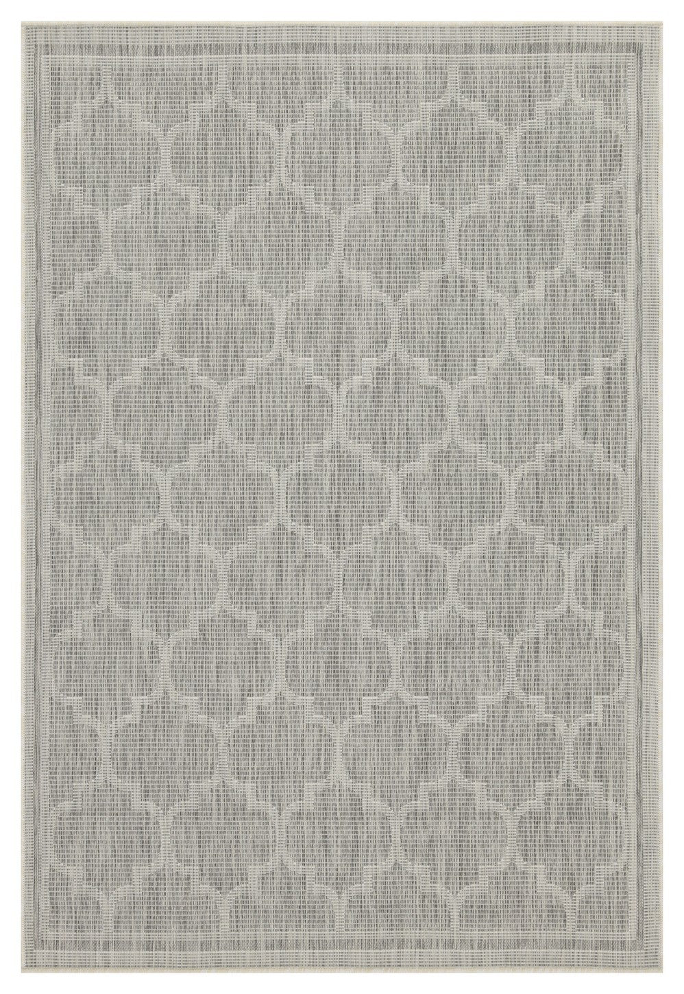 Sunshine Gc Har2006 Silver 7 Ft. 10 In. X 10 Ft. 3 In. Indoor Outdoor Area Rug Silver Polyester Polypropylene