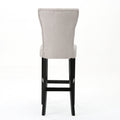 Barstool Wheat Wood Fabric