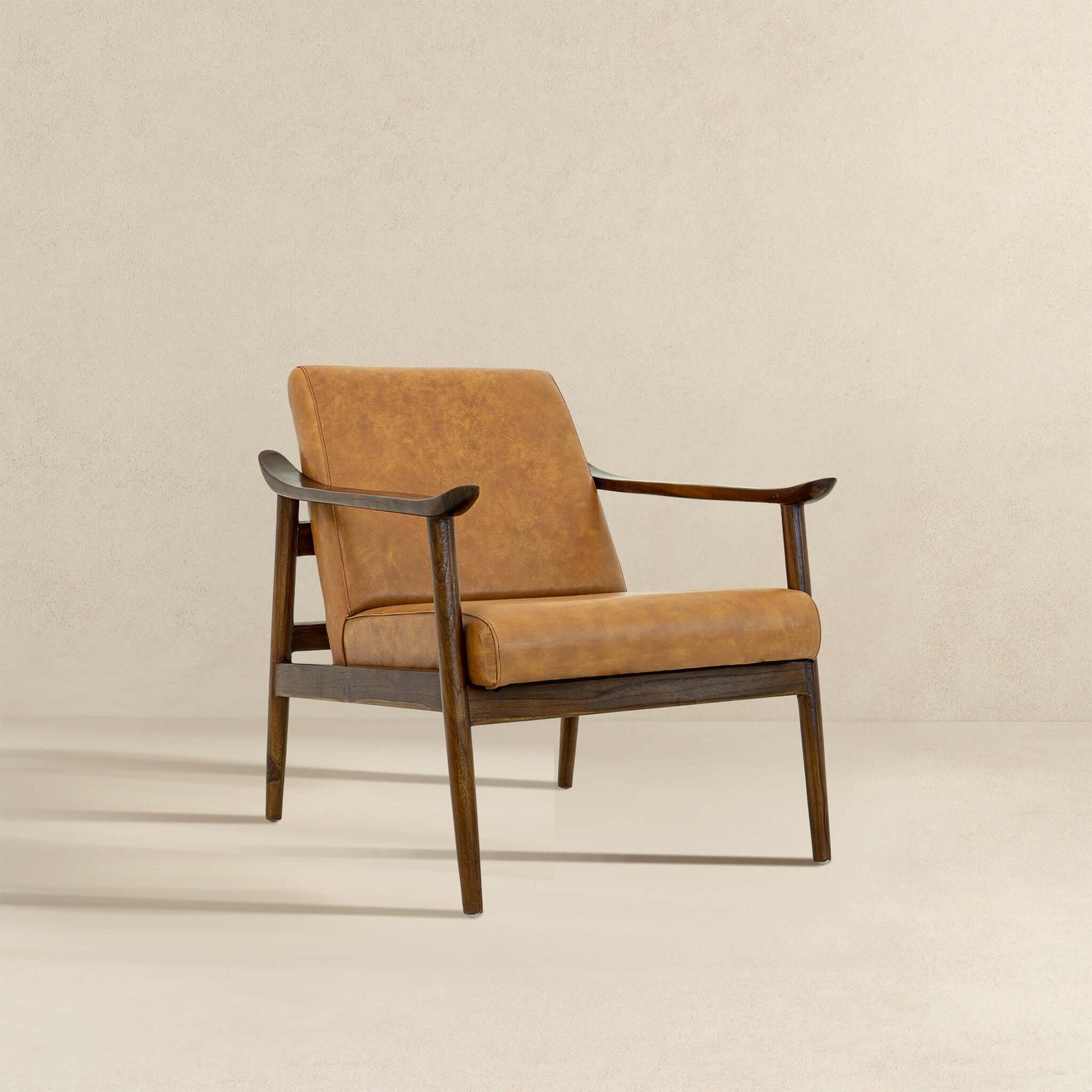 Brandon Antique Tan Leather Lounge Chair Antique Natural,Brown,Light Tan Brown Walnut Foam Genuine Leather,Solid Wood