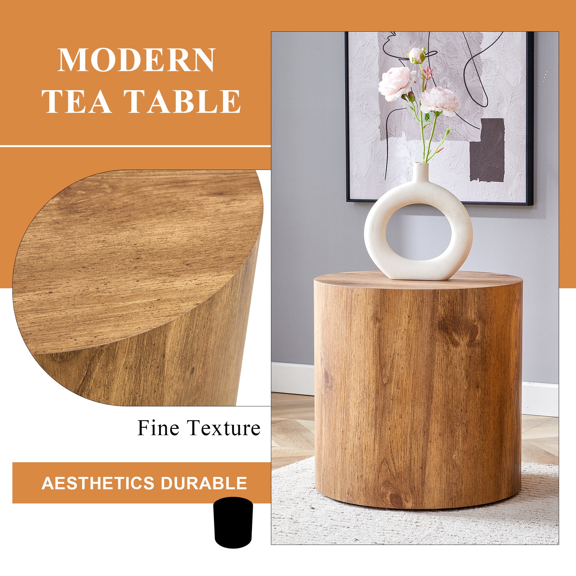The Cylindrical Table With Its Patterned Design Can Be Easily Integrated Into A Variety Of Interior Styles, From Coffee Tables To Small Dining Tables, Workbenches Or Makeshift Writing Desks. Wood Mdf